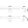 Monitor lámpa, LED, USB, 5W, AVIDE, fekete
