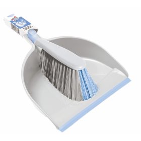 Szemeteslapát műanyag gumi éllel + kefe York_062070