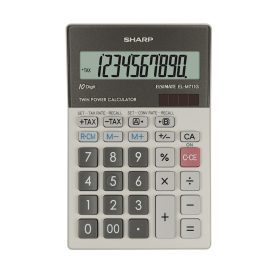 Számológép asztali 10 számjegyes Sharp ELM711PGGY fehér