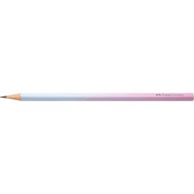   Grafitceruza B, háromszögletű színátmenetes Faber-Castell égkék-rózsa test