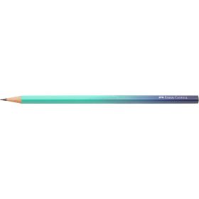   Grafitceruza B, háromszögletű színátmenetes Faber-Castell türkiz-kék test