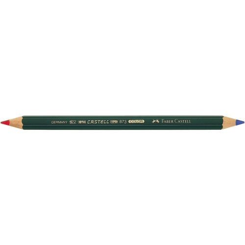 Postairón hatszögletű vastag 873 Faber-Castell piros-kék