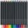 Színes ceruza készlet háromszögletű BLACK EDITION Faber-Castell fekete test 24klf. szín