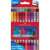 Rostirón, filctoll készlet, kétvégű csillámos Faber-Castell 20 klf. szín
