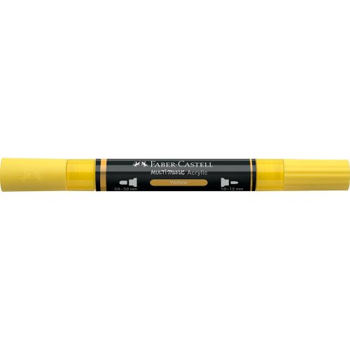 Akril marker kétvégű MULTIMARK 108 Faber-Castell sárga