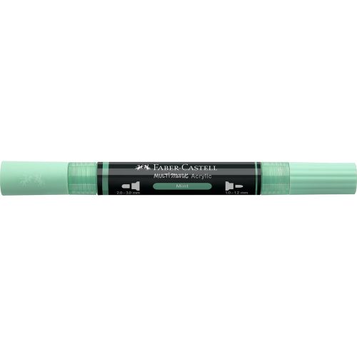 Akril marker kétvégű MULTIMARK 412 Faber-Castell mentazöld