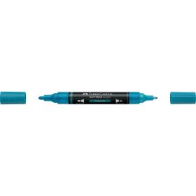 Akril marker kétvégű MULTIMARK 313 Faber-Castell türkiz