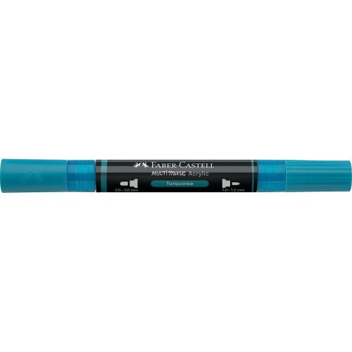 Akril marker kétvégű MULTIMARK 313 Faber-Castell türkiz