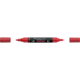   Akril marker kétvégű MULTIMARK 219 Faber-Castell eper piros