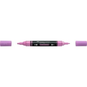   Akril marker kétvégű MULTIMARK 119 Faber-Castell világos magenta