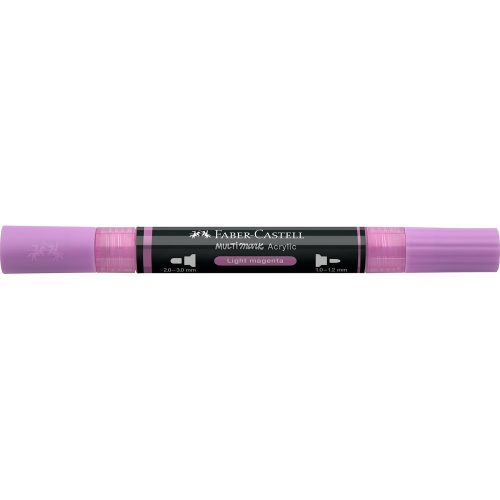 Akril marker kétvégű MULTIMARK 119 Faber-Castell világos magenta