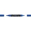 Akril marker kétvégű MULTIMARK 120 Faber-Castell kék