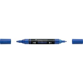 Akril marker kétvégű MULTIMARK 120 Faber-Castell kék