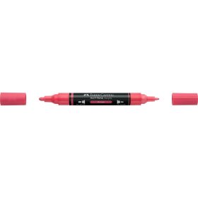 Akril marker kétvégű MULTIMARK 124 Faber-Castell vörös