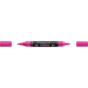 Akril marker kétvégű MULTIMARK 125 Faber-Castell fukszia