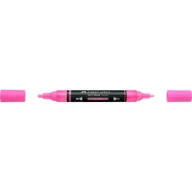 Akril marker kétvégű MULTIMARK 329 Faber-Castell pink