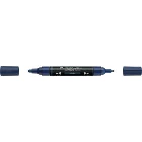   Akril marker kétvégű MULTIMARK 450 Faber-Castell indigókék