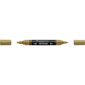 Akril marker kétvégű MULTIMARK 250 Faber-Castell arany