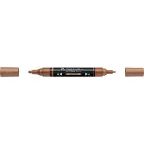 Akril marker kétvégű MULTIMARK 252 Faber-Castell réz