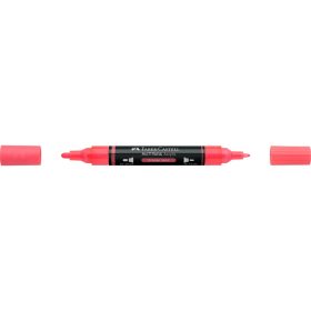   Akril marker kétvégű MULTIMARK 255 Faber-Castell neon narancs
