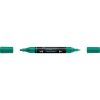 Akril marker kétvégű MULTIMARK 358 Faber-Castell smaragdzöld