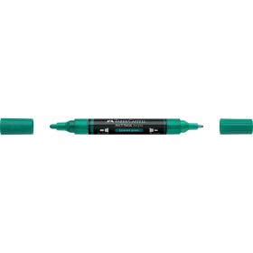   Akril marker kétvégű MULTIMARK 358 Faber-Castell smaragdzöld