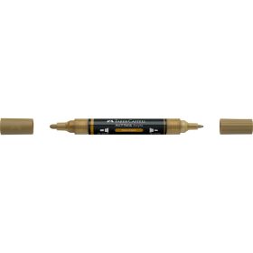   Akril marker kétvégű MULTIMARK 178 Faber-Castell kávé barna