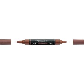   Akril marker kétvégű MULTIMARK 378 Faber-Castell gesztenyebarna
