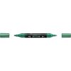 Akril marker kétvégű MULTIMARK 295 Faber-Castell metál zöld