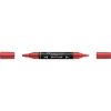 Akril marker kétvégű MULTIMARK 296 Faber-Castell metál piros