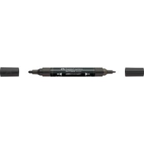   Akril marker kétvégű MULTIMARK 299 Faber-Castell fényes fekete