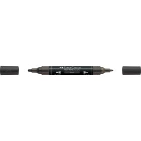 Akril marker kétvégű MULTIMARK 199 Faber-Castell fekete