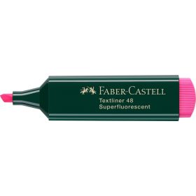   Szövegkiemelő 1-5mm vágott hegyű Faber-Castell 48 fluoreszkáló rózsaszín