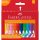 Zsírkréta készlet háromszögletű radírozható GRIP Jumbo Faber-Castell 12klf. szín