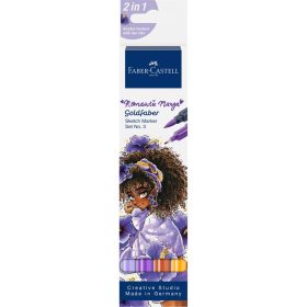   Rostirón, filctoll készlet alkoholos kétvégű GOLDFABER SKETCH Romantikus Manga 3 Faber-Castell 4klf. szín