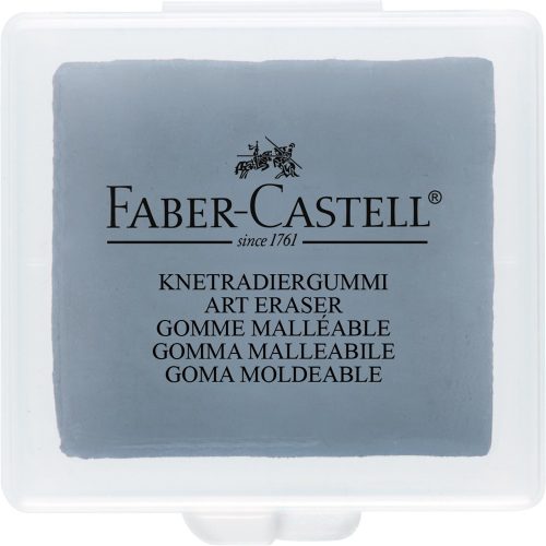 Gyurmaradír műanyag dobozban Faber-Castell szürke