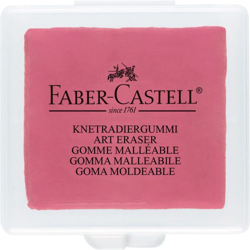 Gyurmaradír műanyag dobozban vegyes színben Faber-Castell sárga,piros,kék