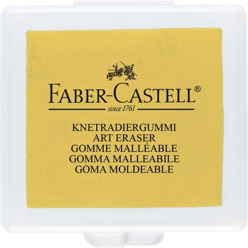 Gyurmaradír műanyag dobozban vegyes színben Faber-Castell sárga,piros,kék