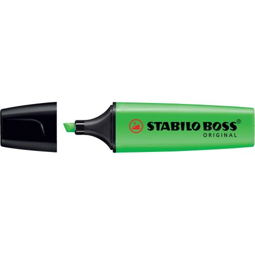 Szövegkiemelő 2-5mm, vágott hegyű, STABILO Boss original 70/33 zöld