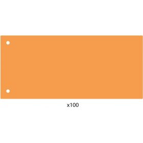   Elválasztócsík, 24x10,5 cm, 100 db/csomag PP Economix narancs
