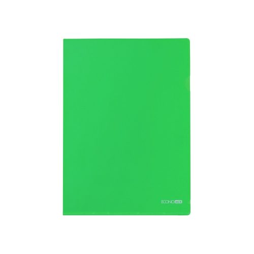 Genotherm 'L' A4, PP 180 micron fényes, víztiszta, Economix zöld  10db/csomag