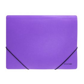 Gumis mappa A4, PP prespán mintás, Economix ibolya
