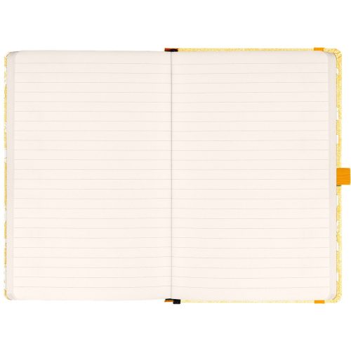 Keménytáblás notesz krémszínű lapokkal, vonalas, leszorító gumiszalaggal Animalium – Felines 130x210mm, Presco