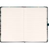 Keménytáblás notesz krémszínű lapokkal, vonalas, leszorító gumiszalaggal Fox 130x210mm, Presco