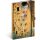Keménytáblás notesz krémszínű lapokkal, vonalas, leszorító gumiszalaggal Gustav Klimt 130x210mm, Presco