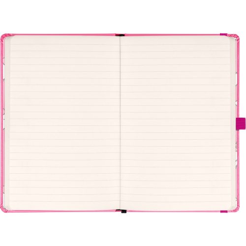 Keménytáblás notesz krémszínű lapokkal, vonalas, leszorító gumiszalaggal Hello Kitty 130x210mm, Presco