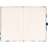 Keménytáblás notesz krémszínű lapokkal, vonalas, leszorító gumiszalaggal Katsushika Hokusai 130x210mm, Presco