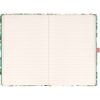 Keménytáblás notesz krémszínű lapokkal, vonalas, leszorító gumiszalaggal Lilium 130x210mm, Presco