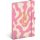 Keménytáblás notesz krémszínű lapokkal, vonalas, leszorító gumiszalaggal Pink 130x210mm, Presco