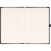 Keménytáblás notesz krémszínű lapokkal, pontozott, leszorító gumiszalaggal Roses 130x210mm, Presco